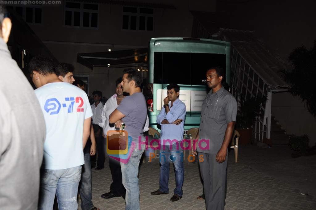 Salman Khan snapped at Mehboob Studios in Bandra on 23rd March 2011 