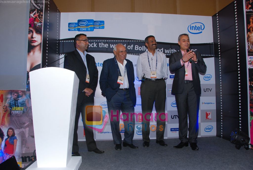 Yash Chopra at Hungame-Intel media meet in Renaissance, Powai, Mumbai on 23rd March 2011 