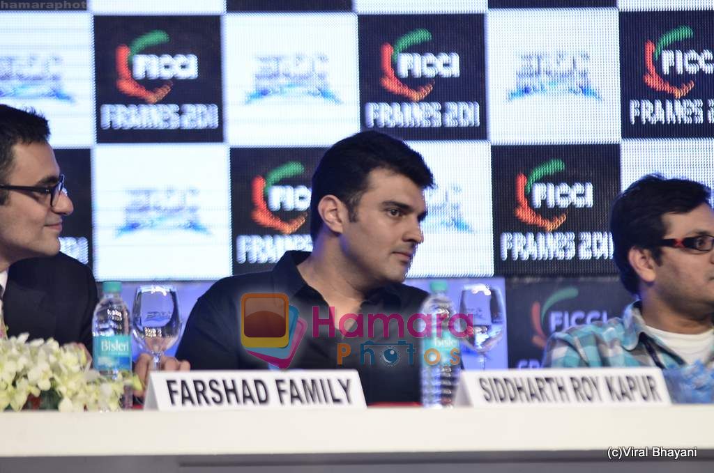 Vidya Balan's handsome Siddharth Roy Kapoor snapped at FICCI Frames in Powai on 24th March 2011 