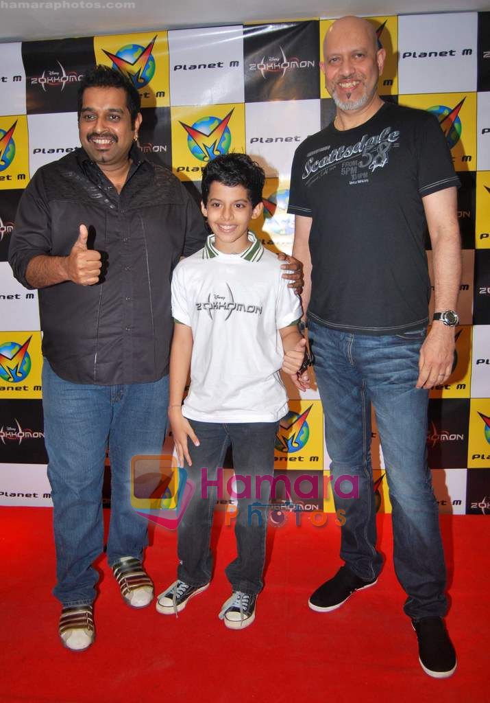 Shankar, Darsheel, Loy at the Music Launch of Disney�s Zokkomon at Planet M on 31st March 2011