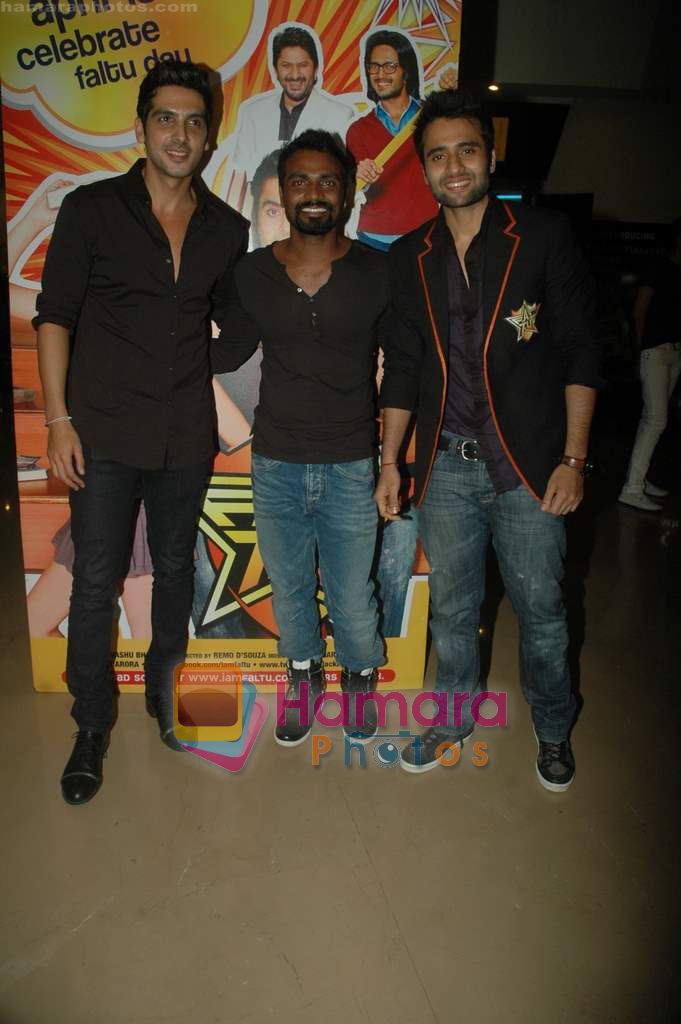 Jacky Bhagnani, Zayed Khan, Remo D Souza at Faltu's special screening in PVR on 31st March 2011 