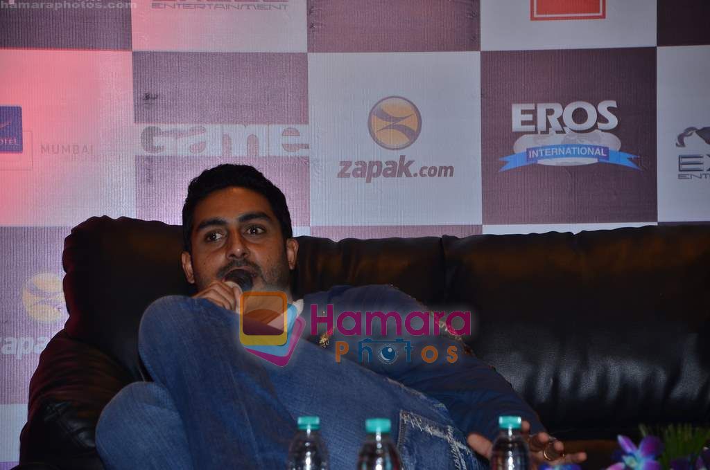 Abhishek Bachchan at Zapak.com Game film event in Novotel on 31st March 2011 