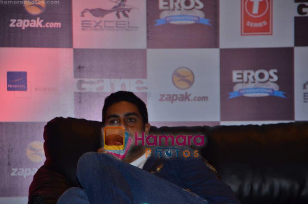 Abhishek Bachchan at Zapak.com Game film event in Novotel on 31st March 2011 