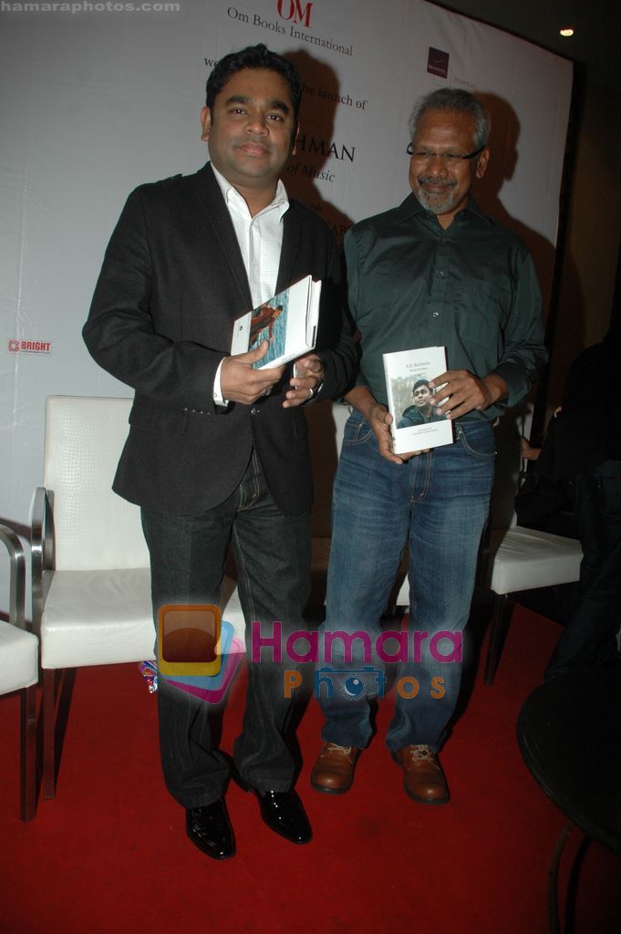 A R Rahman, Mani Ratnam at the launch of AR Rahman's The Spirit of Music in Novotel, Mumbai on 6th April 2011 
