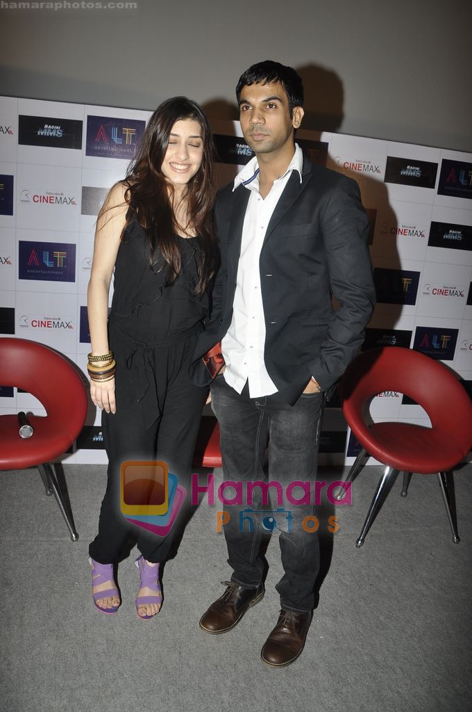 Kainaz Motivala, Raj Kumar Yadav at The first look launch of Ragini MMS in Cinemax, Mumbai on 6th April 2011 