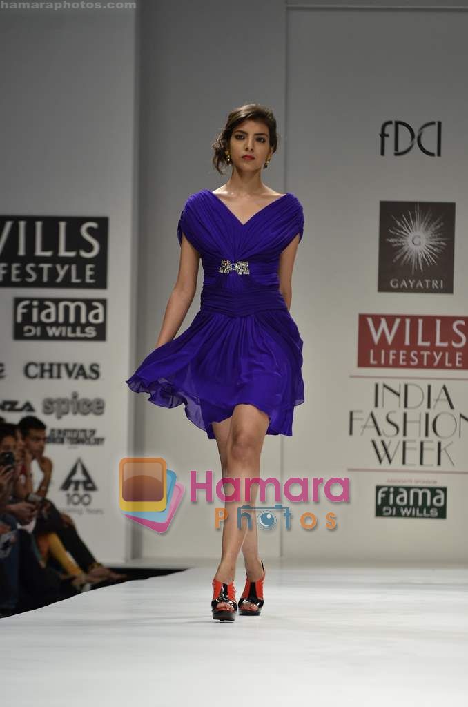 Model walks the ramp for Gayatri Khanna show on Wills Lifestyle India Fashion Week 2011 - Day 3 in Delhi on 8th April 2011 