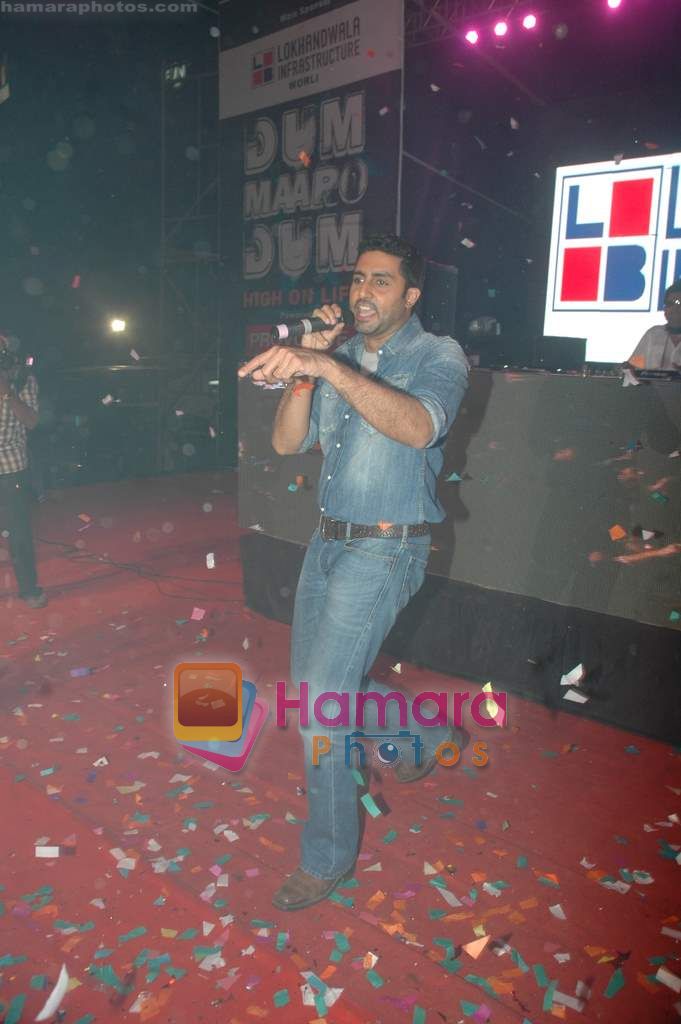 Abhishek Bachchan promote Dum Maro Dum film at No Smoking Concert in Chitrakoot Ground on 16th April 2011 