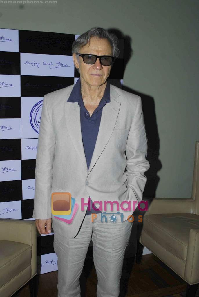 Harvey Keitel ties up with Bollywod producer of film Udaan Sanjay Singh in Colaba on 20th April 2011 