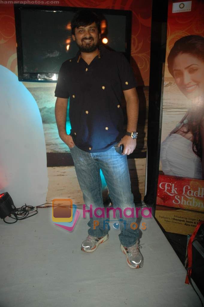 Wajid at the launch of singer Apoorv's album in Vie Lounge on 21st April 2011 
