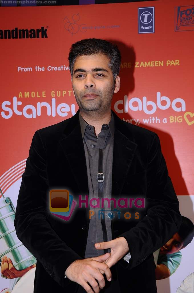 Karan Johar at the music launch of the film Stanley Ka Dabba in Landmark, Mumbai on 21st April 2011 
