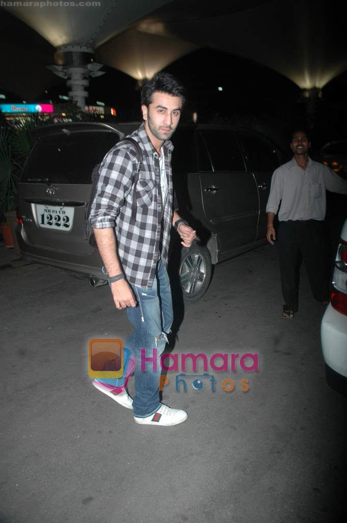 Ranbir Kapoor snapped at the airport  on 22nd April 2011 