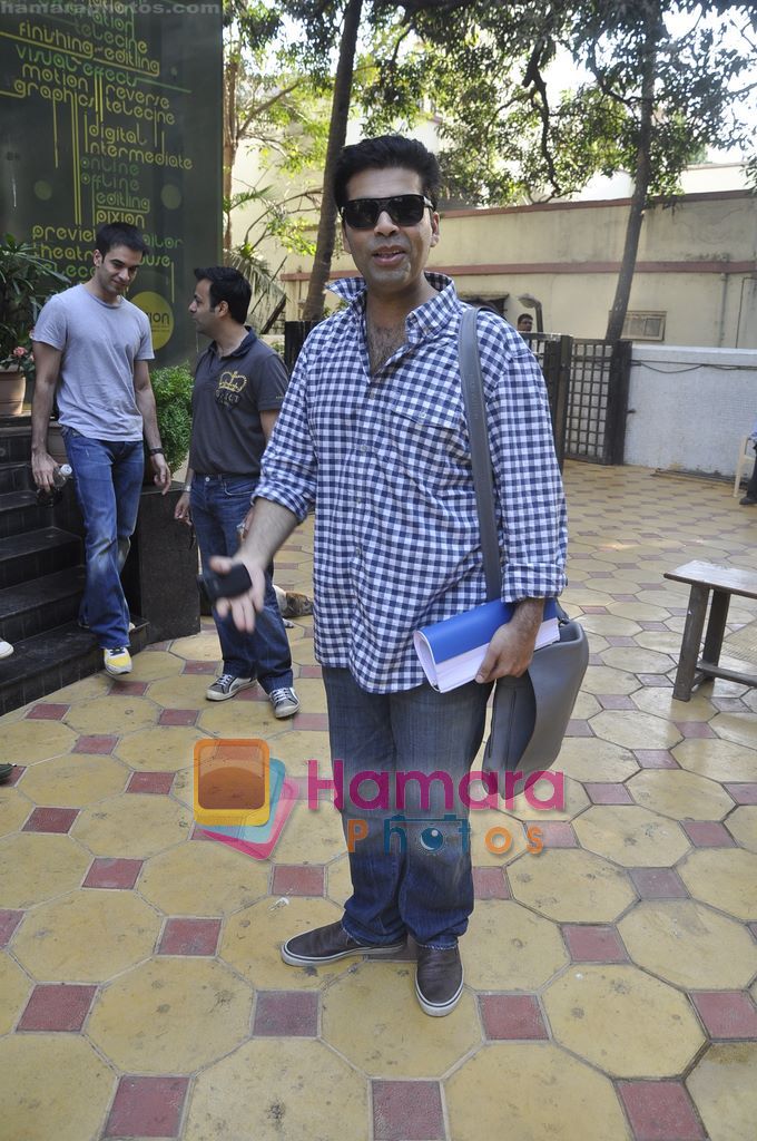 Karan Johar watch Shor in the City in Pixion, Bandra, Mumbai on 26th April 2011 
