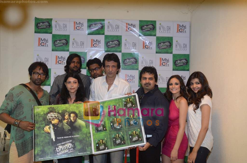 Shilpa Shukla, Shweta Verma, Caterina Lopez, Kay Kay Menon at Film Bhindi Bazaar Inc music launch in Radio City 91.1 FM, Babdra, Mumbai on 27th April 2011 