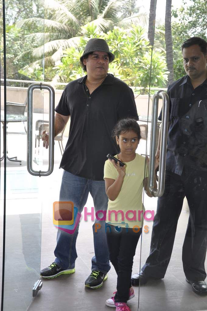 Ajay Devgan and daughter snapped at Novotel on 15th May 2011 