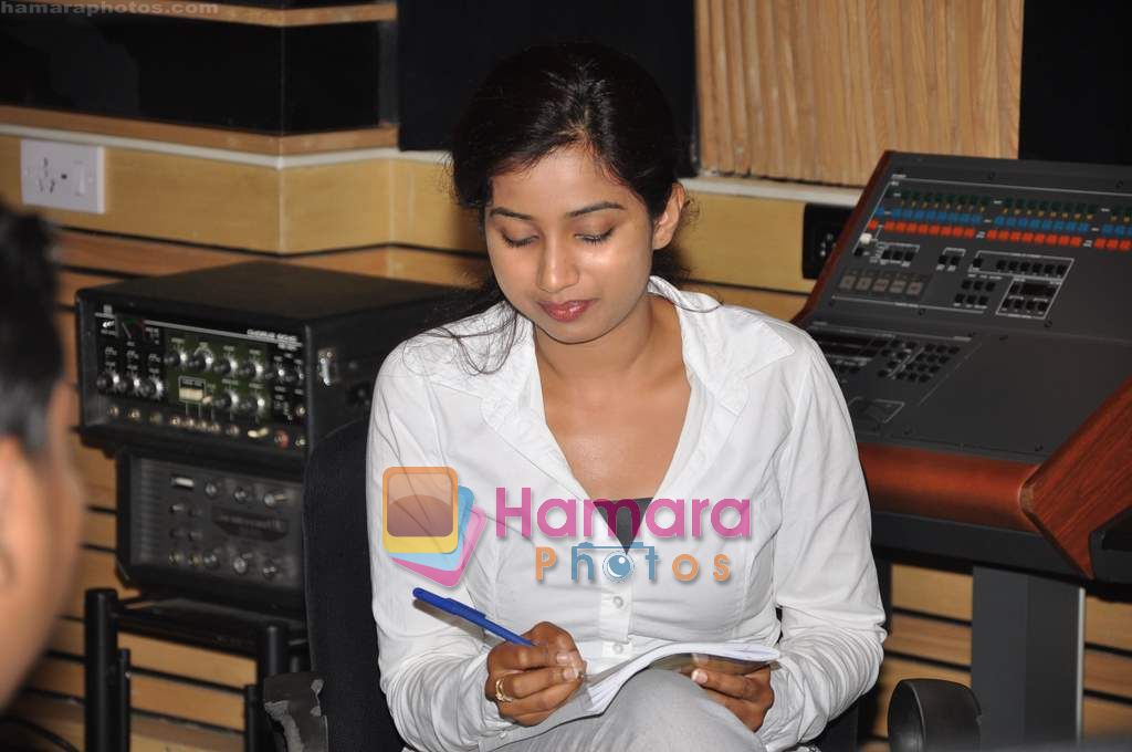 Shreya Ghoshal records for Bade Acche Lagte Hai in Goregaon on 16th May 2011 