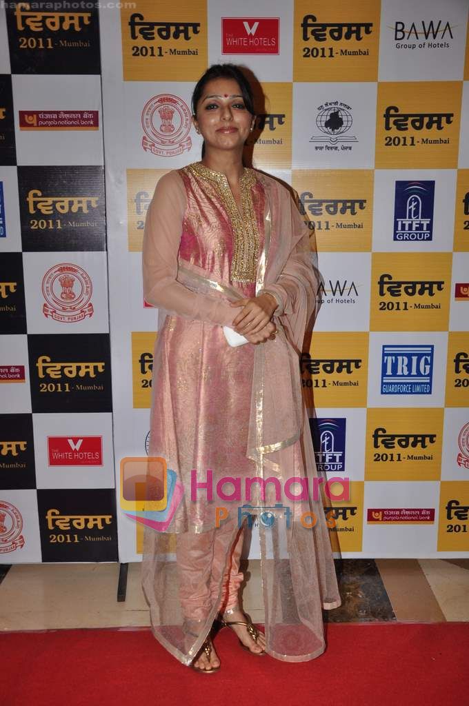 Bhumika Chawla at Punjabi Virsa Awards 2011 in J W Marriott, Mumbai on 22nd May 2011 