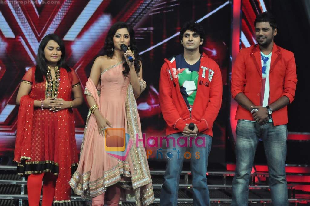 Shreya Ghoshal at X FaCTOR 12 finalists introduction in Filmcity on th June 2011 
