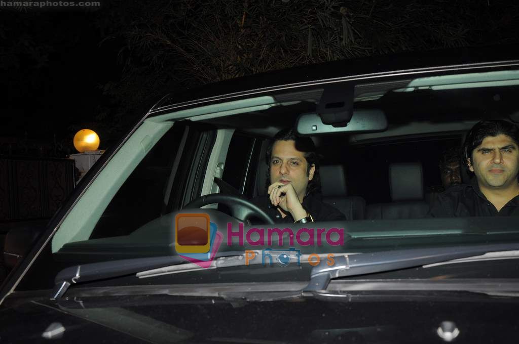 Fardeen Khan at Shilpa Shetty's birthday bash at her home on 8th June 2011 