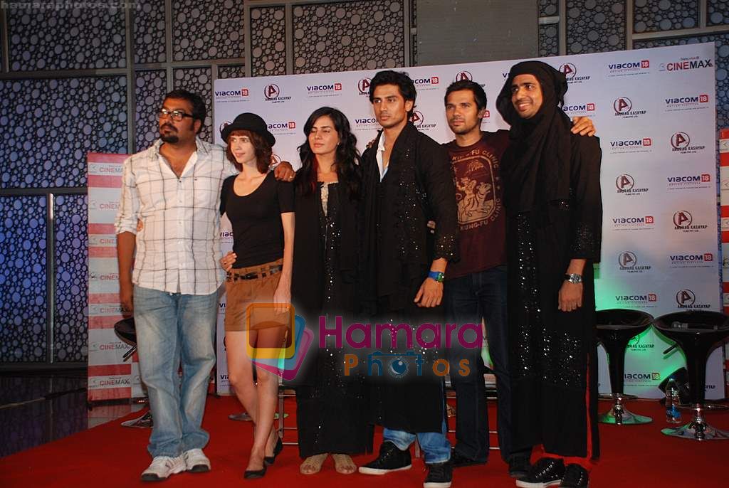 Shiv Pandit, Anurag kashyap, Kalki Koechlin at Shaitan promotional event in Cinemax on 8th June 2011 