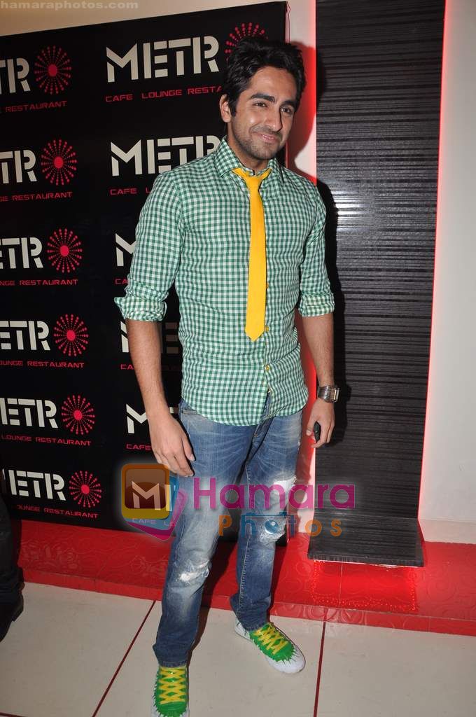 Ayushman at Metro Lounge launch hosted by designer Rehan Shah in Cafe Lounge Restaurant, Mumbai on 10th June 2011-1 