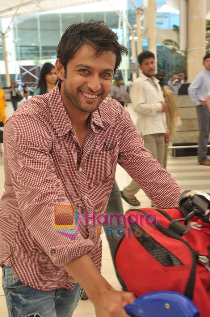 Vatsal Seth snapped after they return from Hyderabad on 13th June 2011 