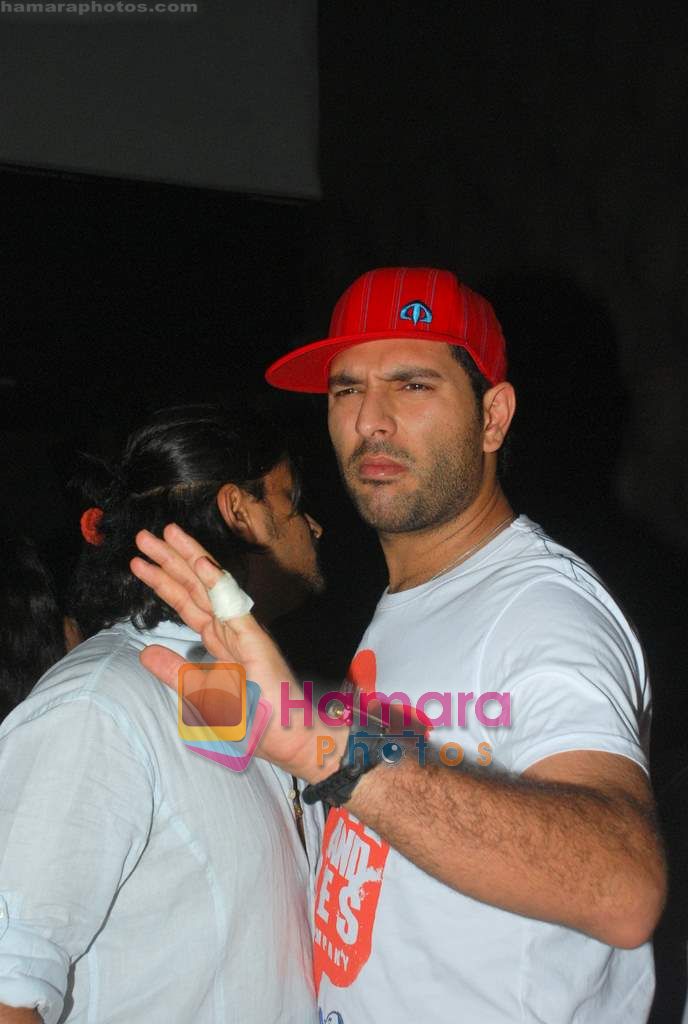 Yuvraj Singh snapped at T-Pain gig in Blue Frog on 17th June 2011 