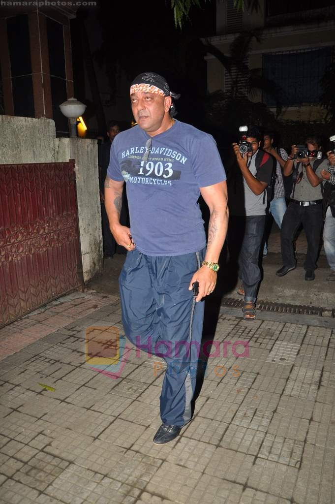 Sanjay Dutt at a special screening of Double Dhamaal in ketnav on 18th June 2011 