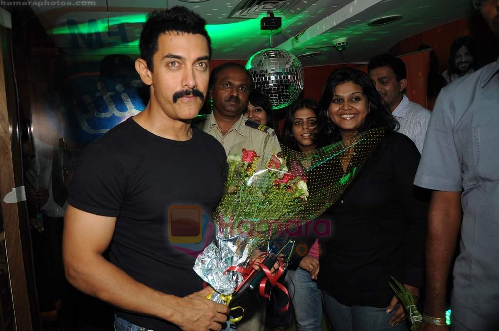 Aamir Khan visits Radio City in Bandra, Mumbai on 23rd June 2011 