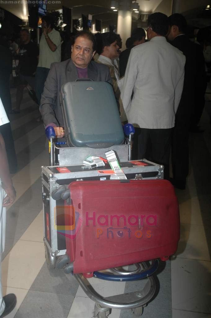 Anup Jalota return from Toronto in Mumbai Airport on 27th June 2011 