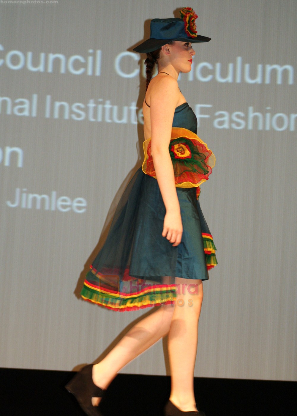 Model at Indian Students (IIFTians) Designs-Costumes at the UK Fashion Extravaganza_2011 held by Bradford College UK on 27th June 2011