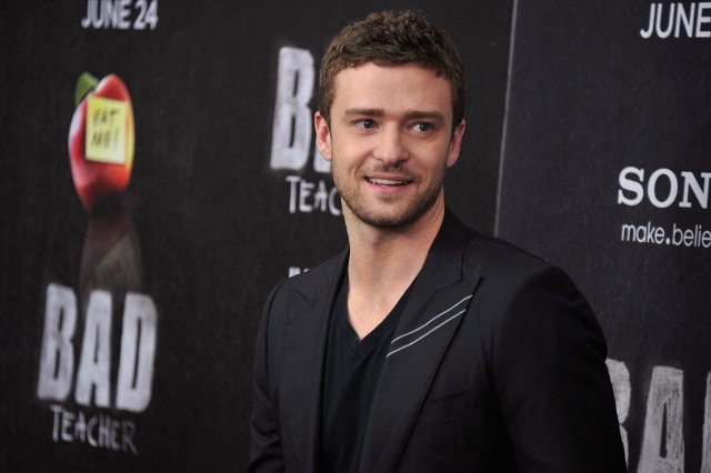 Justin Timberlake at the premiere of the movie Bad Teacher at the Ziegfeld Theatre in NYC on June 20, 2011