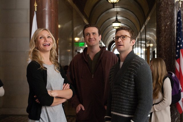 Cameron Diaz, Justin Timberlake, Jason Segel in still from the movie Bad Teacher