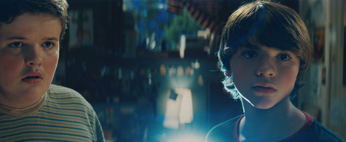 Joel Courtney, Riley Griffiths in the still from the movie Super 8 Eight