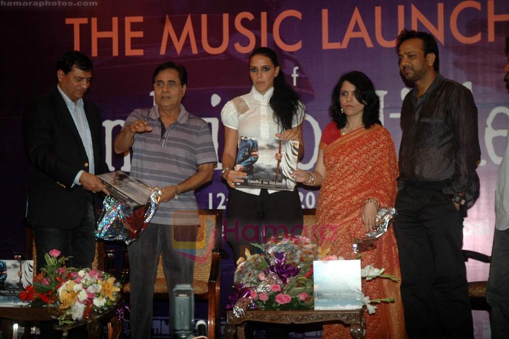 Neha Dhupia, Jagjit Singh at the music lauch of film Gandhi To Hitler in The Club on 12th July 2011