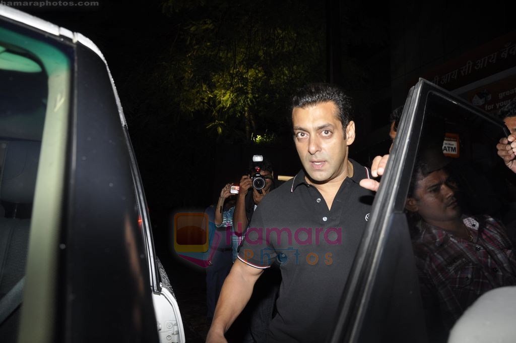 Salman Khan meets Katrina Kaif for a private dinner on the occasion of her Birthday in Bandra, Mumbai on 15th July 2011