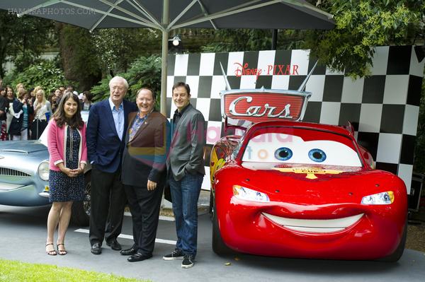 Denise Ream, Michael Caine, John Lasseter and Jason Isaacs at Cars 2 UK Premiere Pre-Party Celebration - Arrivals in Whitehall Gardens on July 17th 2011