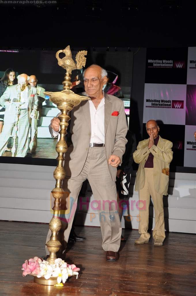 Yash Chopra at Whistling Woods 4th convocation ceremony in St Andrews on 18th July 2011
