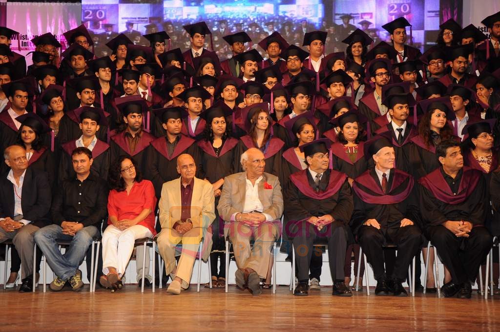 Yash Chopra, Khayyam, Subhash Ghai at Whistling Woods 4th convocation ceremony in St Andrews on 18th July 2011