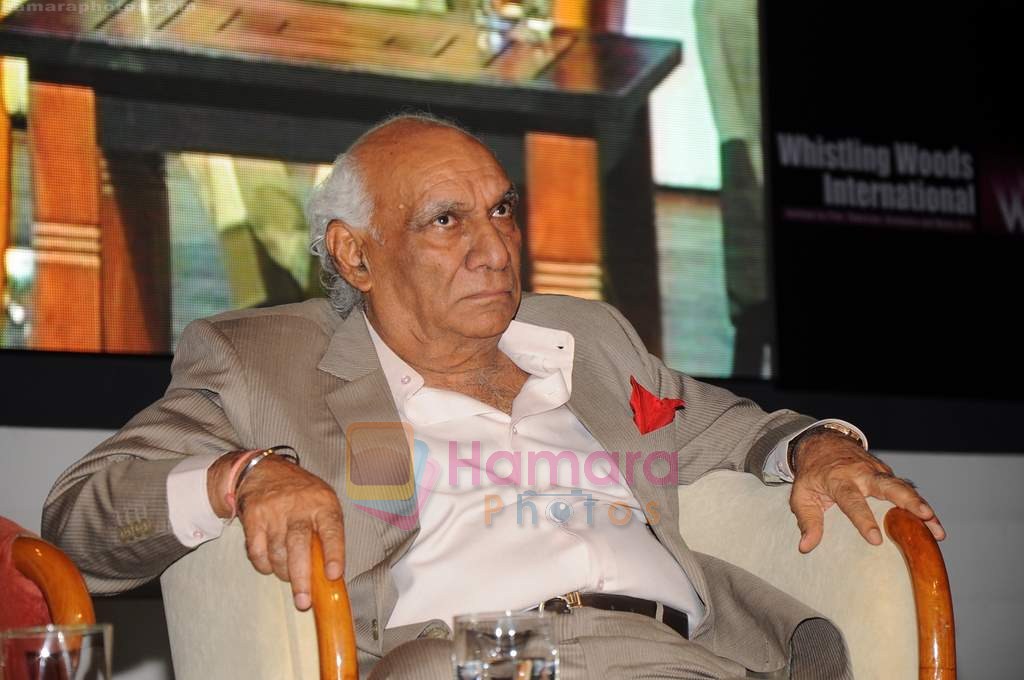 Yash Chopra at Whistling Woods 4th convocation ceremony in St Andrews on 18th July 2011