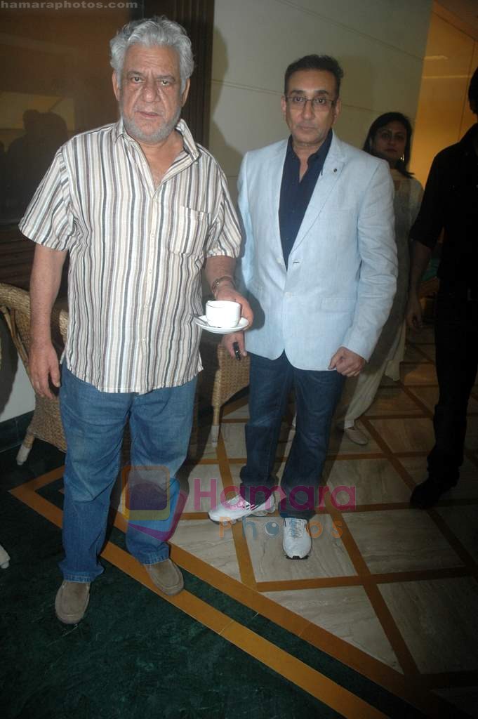 Ajai Sinha, Om Puri at the press meet of the film Khap in Andheri on 19th July 2011