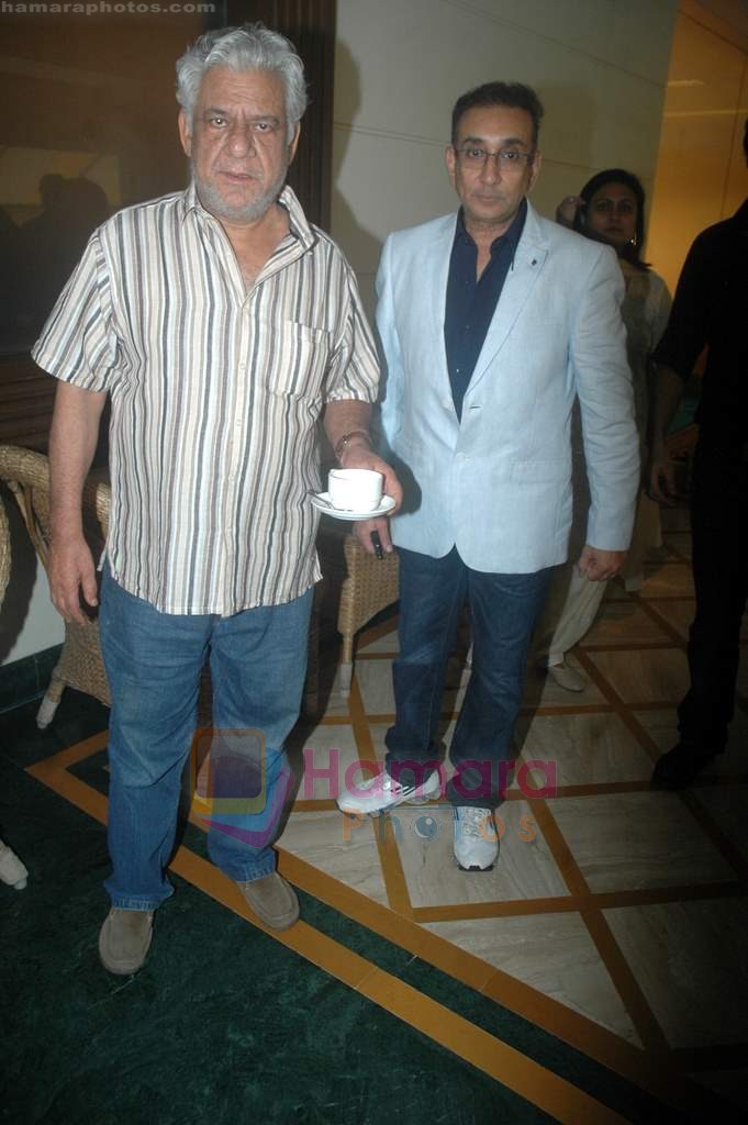 Ajai Sinha, Om Puri at the press meet of the film Khap in Andheri on 19th July 2011