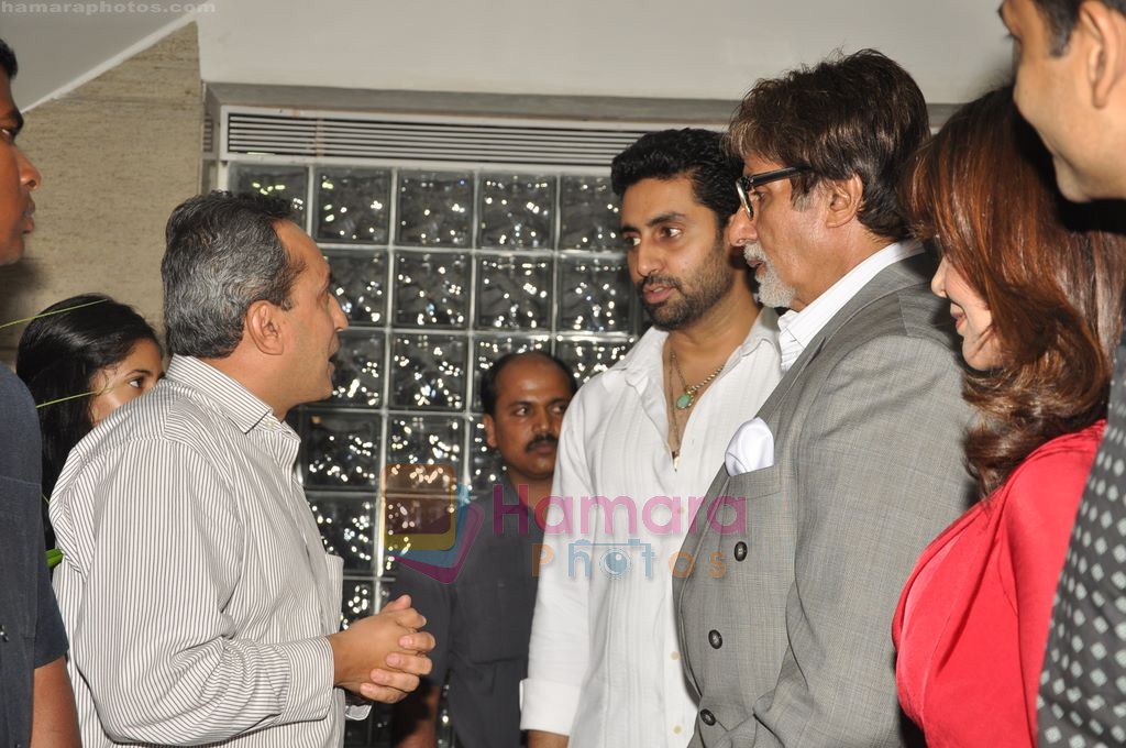 Amitabh Bachchan, Abhishek Bachchan at Vrinda's Vibrations launch in Bandra, Mumbai on 21st July 2011
