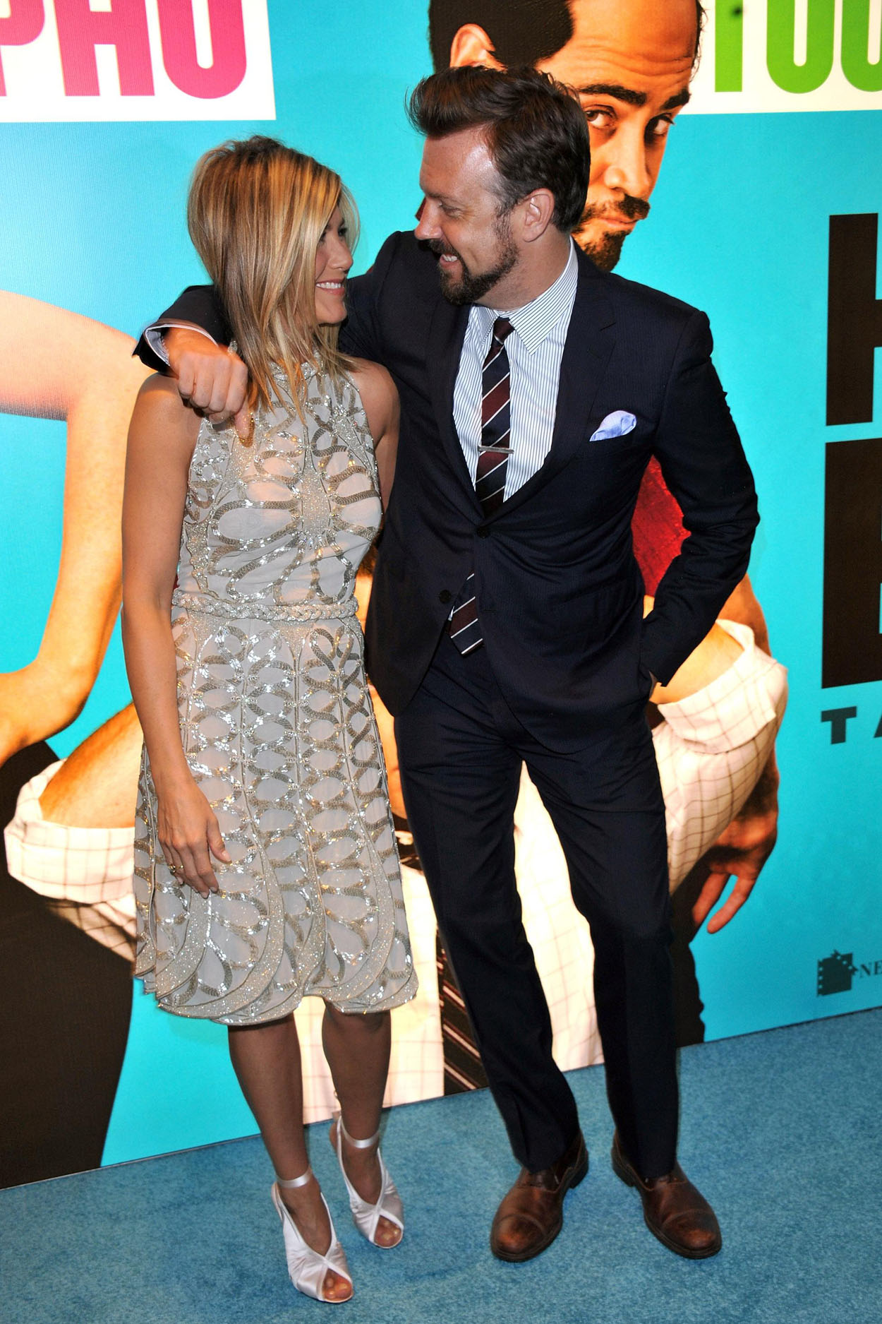 Jennifer Aniston, Jason Sudeikis attend the UK premiere of the movie Horrible Bosses at BFI Southbank on 20th July 2011