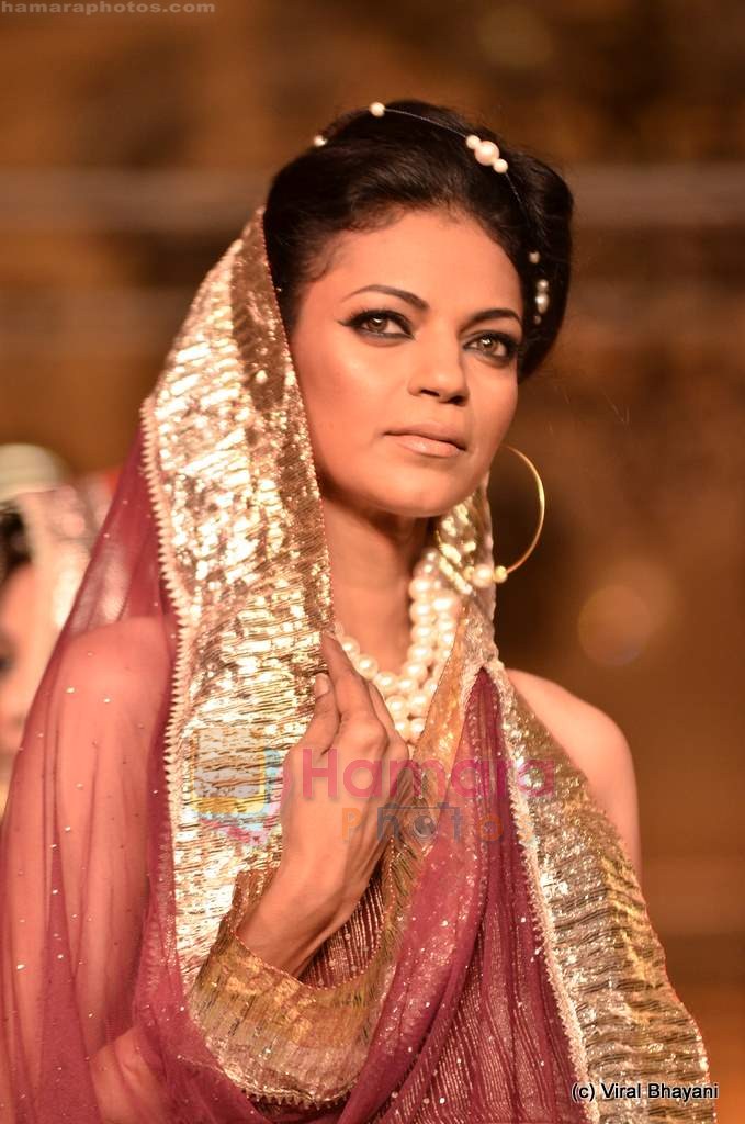 Model walk the ramp for Meera and Musaffar Ali show at Synergy 1 Delhi Couture Week 2011 in Delhi on 23rd July 2011