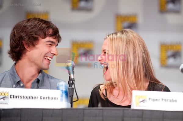 Piper Perabo, Christopher Gorham attends the 2011 Comic-Con International San Diego - Day 1 - Covert Affairs Panel on July 21, 2011