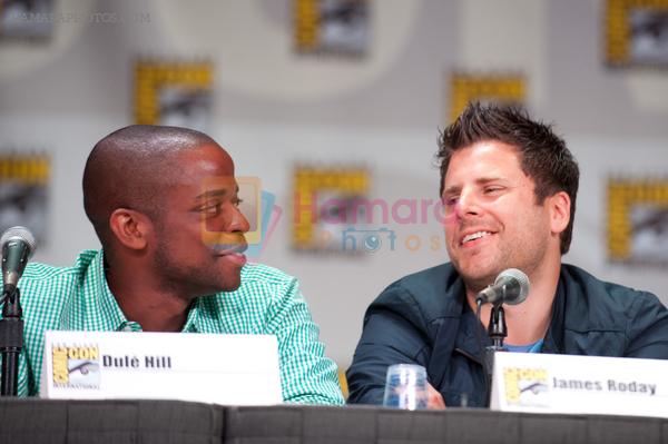 Dule Hill, James Roday attends the 2011 Comic-Con International San Diego - Day 1 - Psych Panel on July 27, 2011