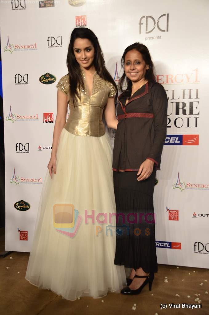 Shraddha Kapoor on day 3 of Synergy 1 Delhi Couture Week 2011 in Taj Palace, Delhi on 24th July 2011
