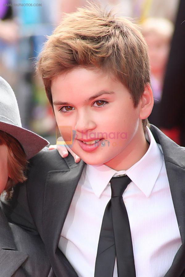 Theo Stevenson attends the world premiere of the movie Horrid Henry at the BFI Southbank on 24th July 2011 in London, UK