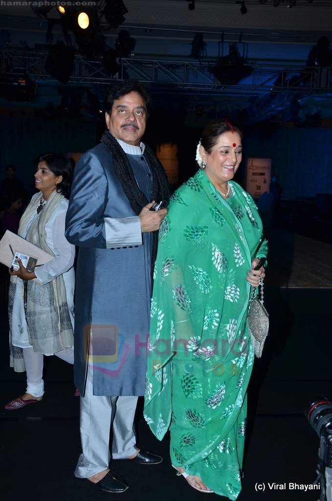 Shatrughan Sinha, Poonam Sinha on day 3 of Synergy 1 Delhi Couture Week 2011 in Taj Palace, Delhi on 24th July 2011