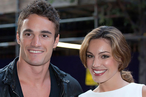 Kelly Brook and Thom Evans attends Reebok Zig Tech And Wallpaper Magazine Private View at the Great Room on July 28, 2011 in London, England